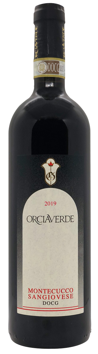 Orciaverde Sangiovese DOCG 2019 ØKO wine bottle