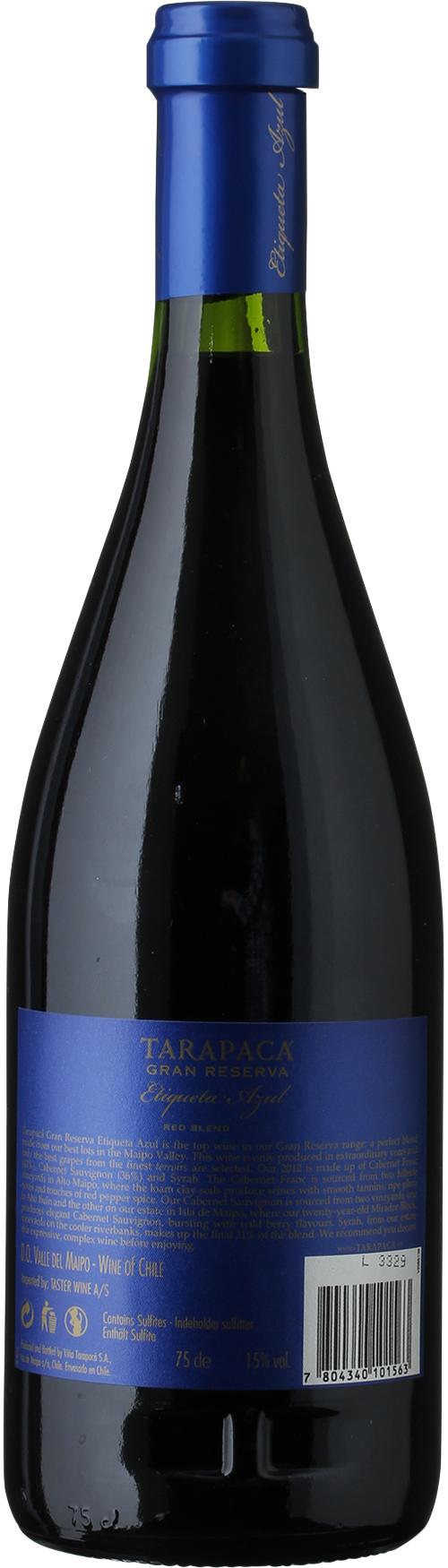 Viña Tarapacá Gran Reserva Etiqueta Azul wine bottle