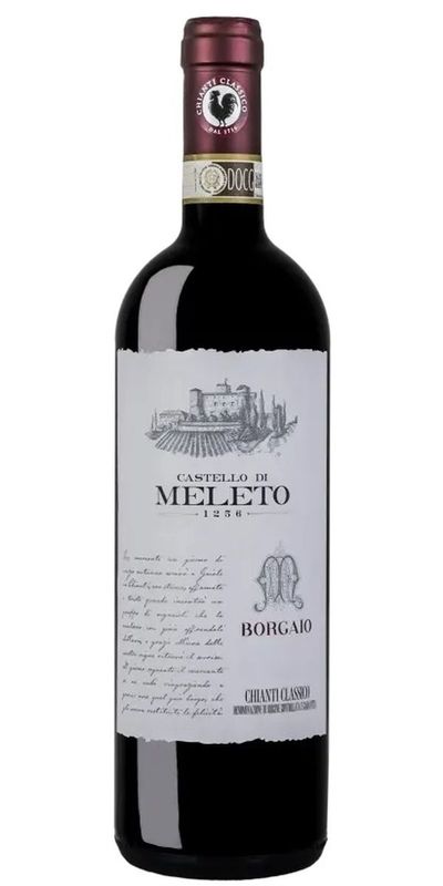 Castello di Meleto, Chianti Classico Borgaio 2021 Øko wine bottle