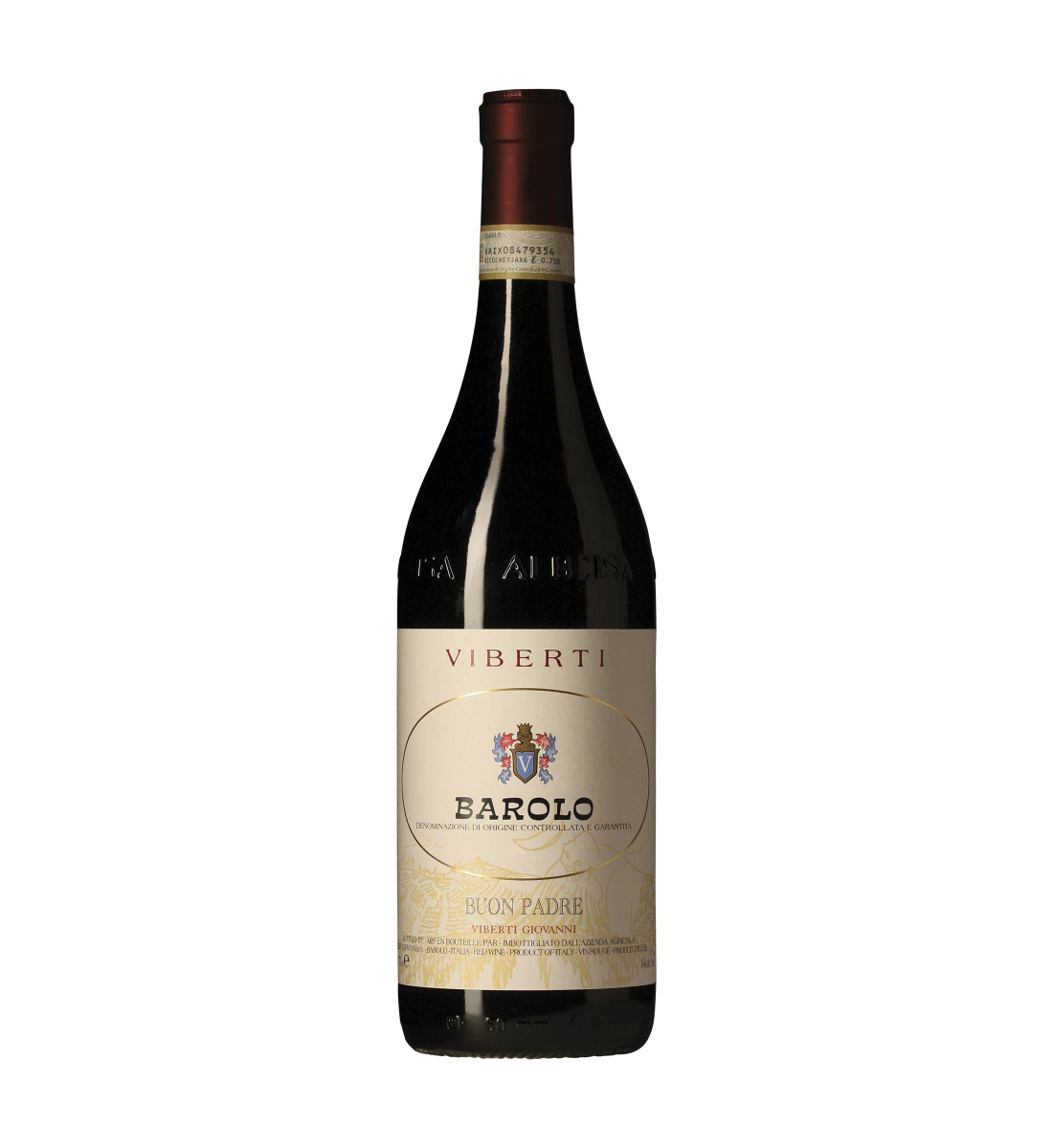Viberti Buon Padre Barolo D.O.C.G. wine bottle