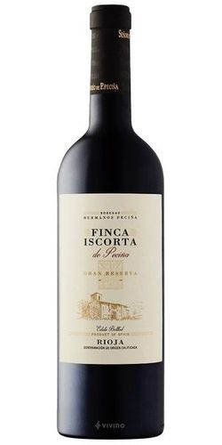 Bodegas Hermanos Pecina, Finca Iscorta de Pecina Gran Reserva 2015 wine bottle