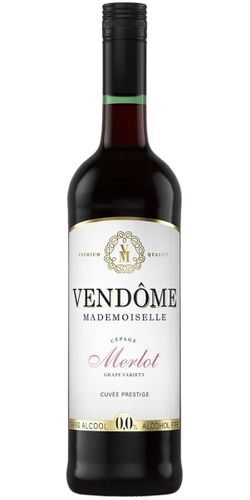 Vendôme Mademoiselle, Merlot Alcohol Free wine bottle
