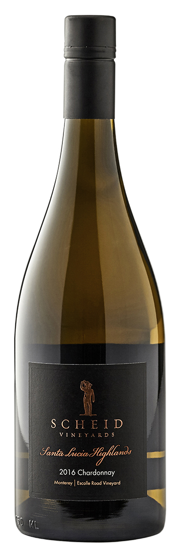 Scheid Vineyards Santa Lucia Highlands Chardonnay 2016 wine bottle