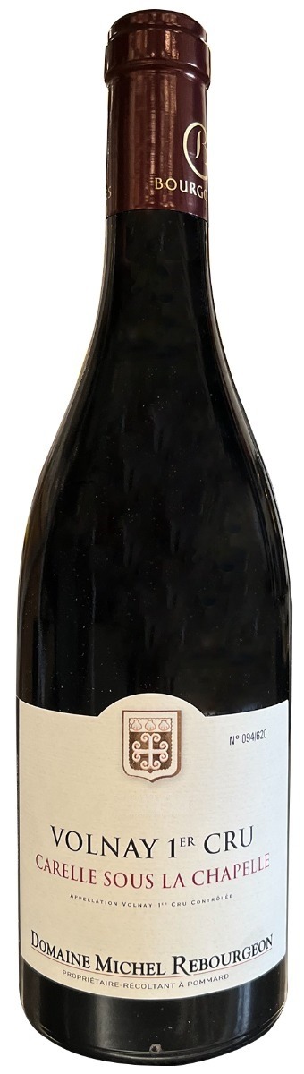 Domaine Michel Rebourgeon Volnay 1er Cru Carelle Sous La Chapelle 2022 wine bottle