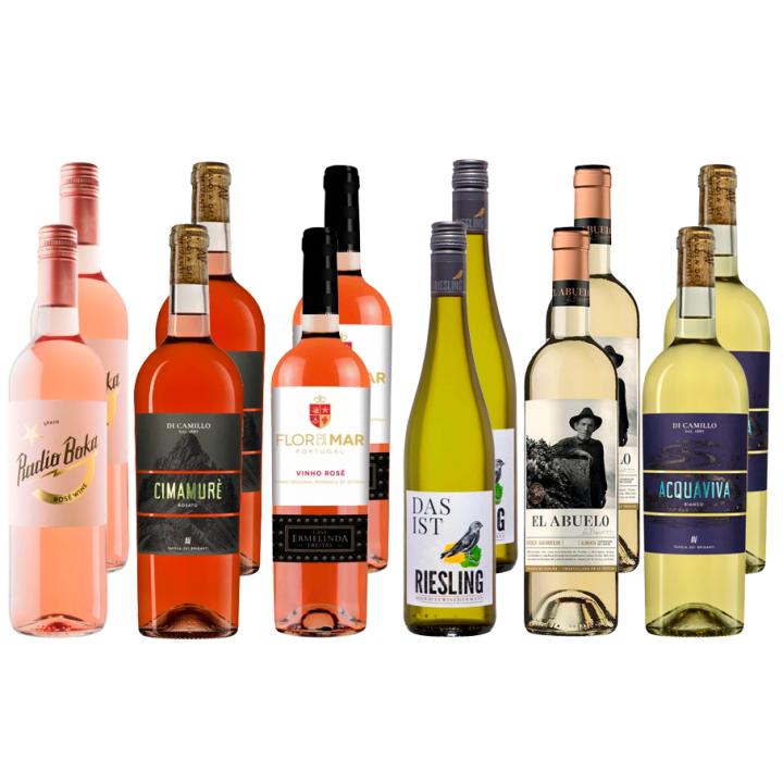 Super Value Rose And White wine bottle