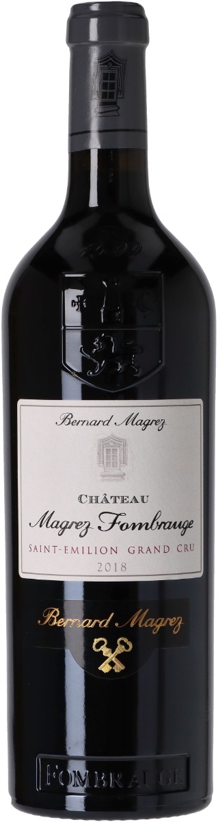 Chateau Magrez Fombrauge Saint-Emilion Grand Cru Classé 2018 i trækasse wine bottle