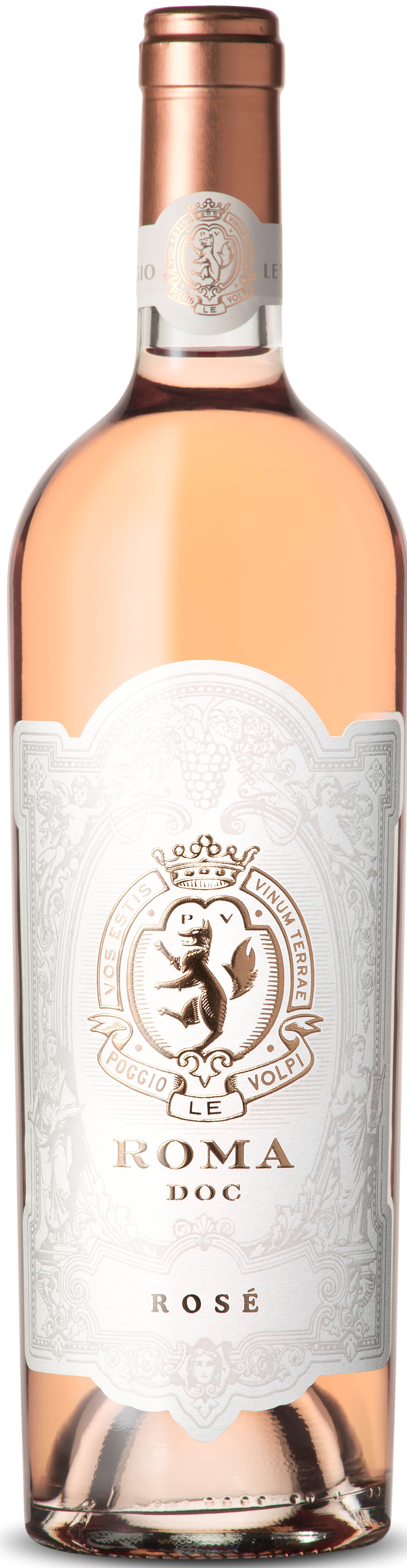 Poggio Le Volpi Roma Rosé 2018 wine bottle