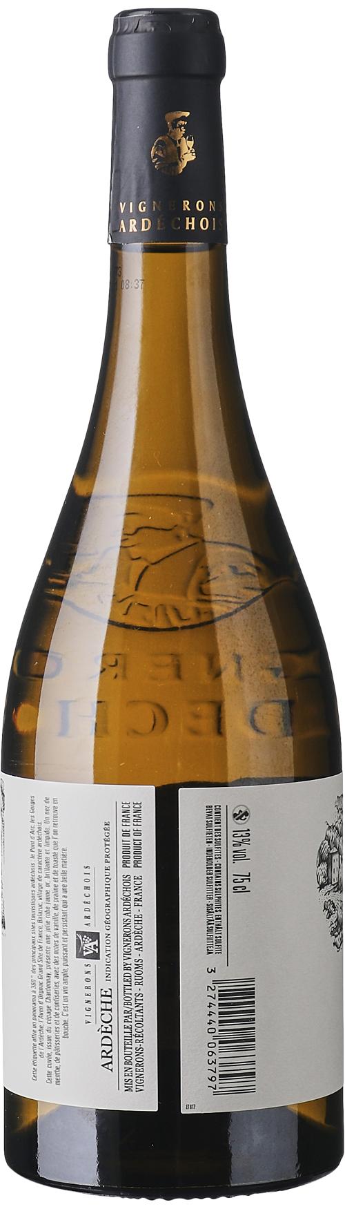 Cellier du Pont d'Arc IGP Ardèche Chardonnay wine bottle