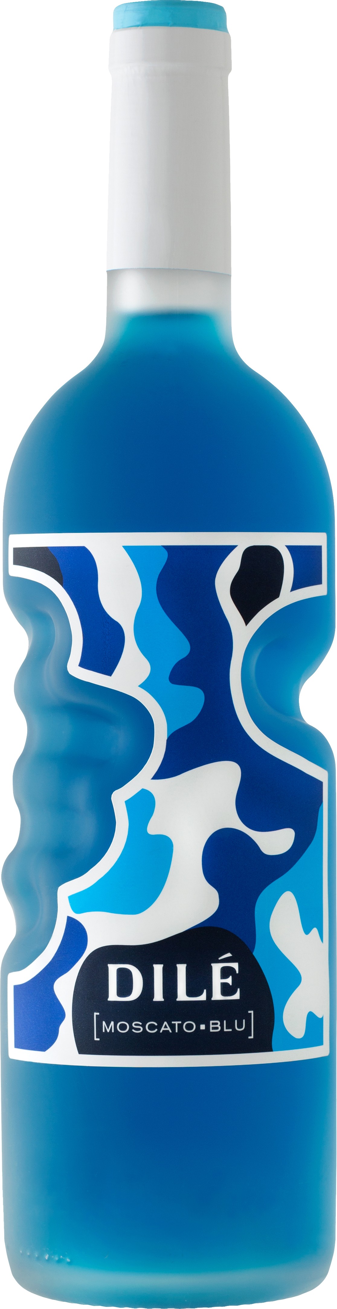 Dilé Moscato Blue wine bottle