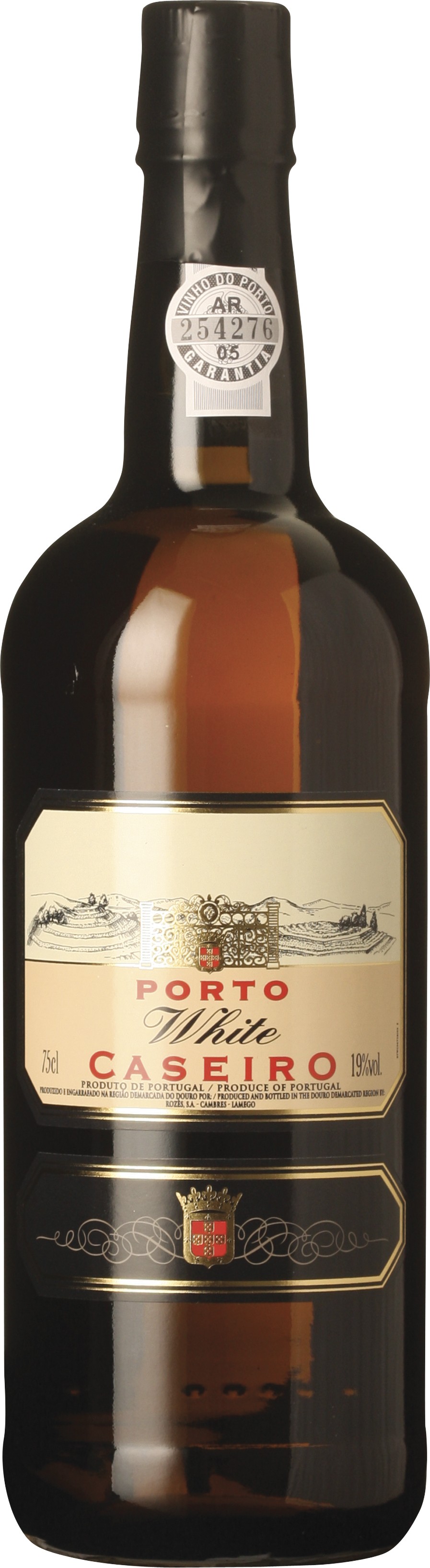 Caseiro Tawny port wine bottle