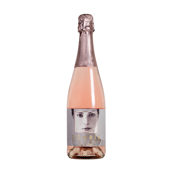 Sonríe Sparkling Rosado 0% wine bottle
