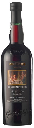 Delaforce His Eminences Choice 10 Year Old Tawny Port wine bottle