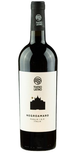 Teatro Latino, Negroamaro Puglia IGP 2023 wine bottle