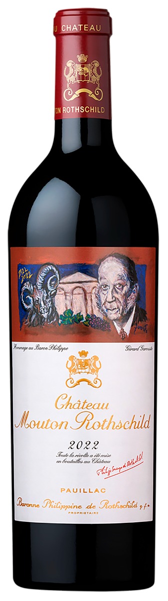 EN PRIMEUR Chateau Mouton-Rothschild 1er Cru Classé Pauillac 2022 i trækasse wine bottle