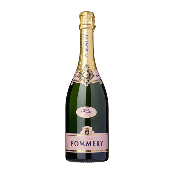 Pommery Apanage Rosé Champagne wine bottle