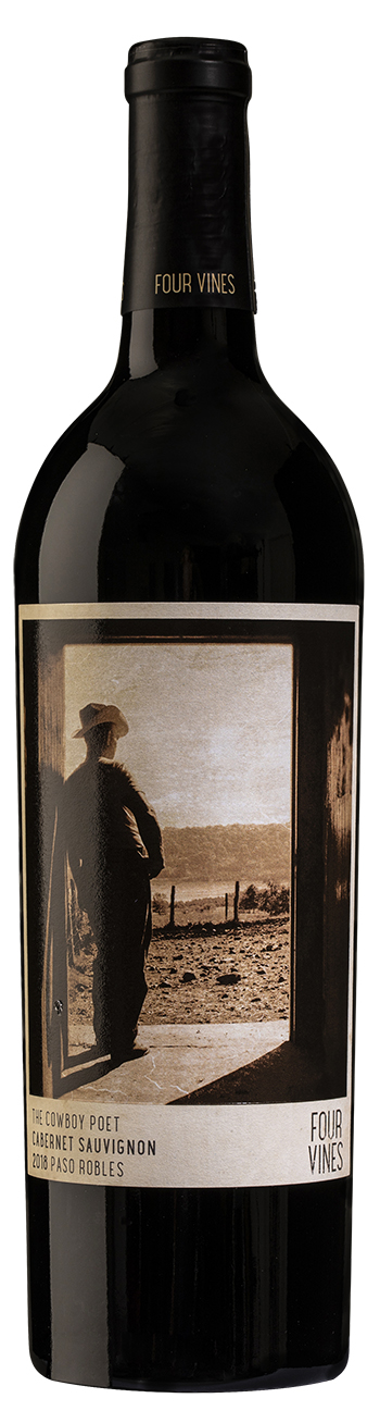Four Vines Cowboy Poet Cabernet 2018 wine bottle