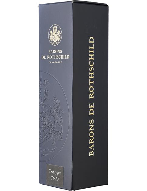 Champagne Barons de Rothschild Triptyque Avize, Ambonnay, Ay wine bottle