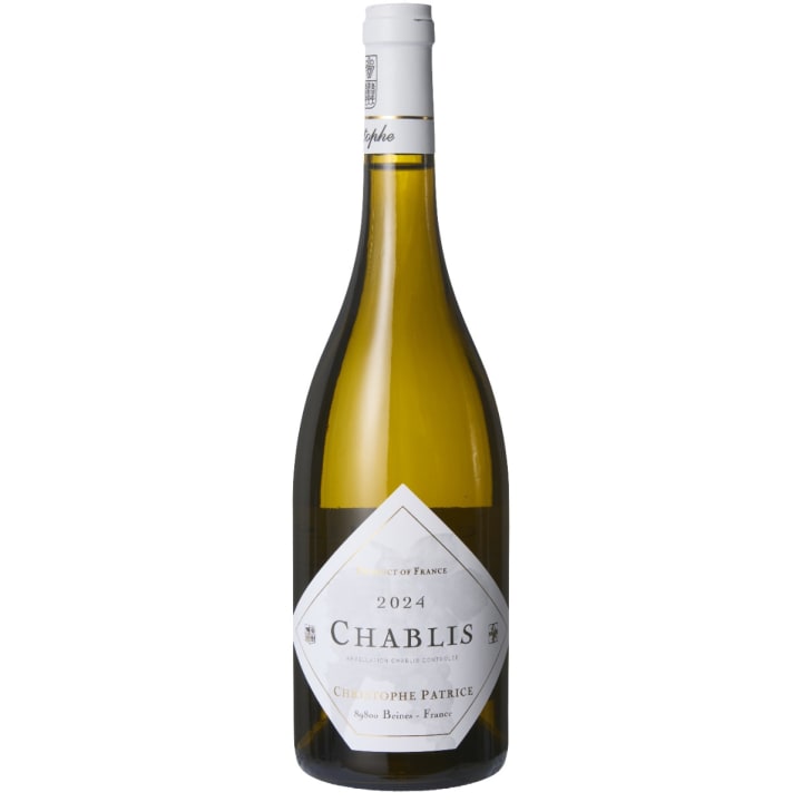 Christophe Patrice Chablis 2024 wine bottle
