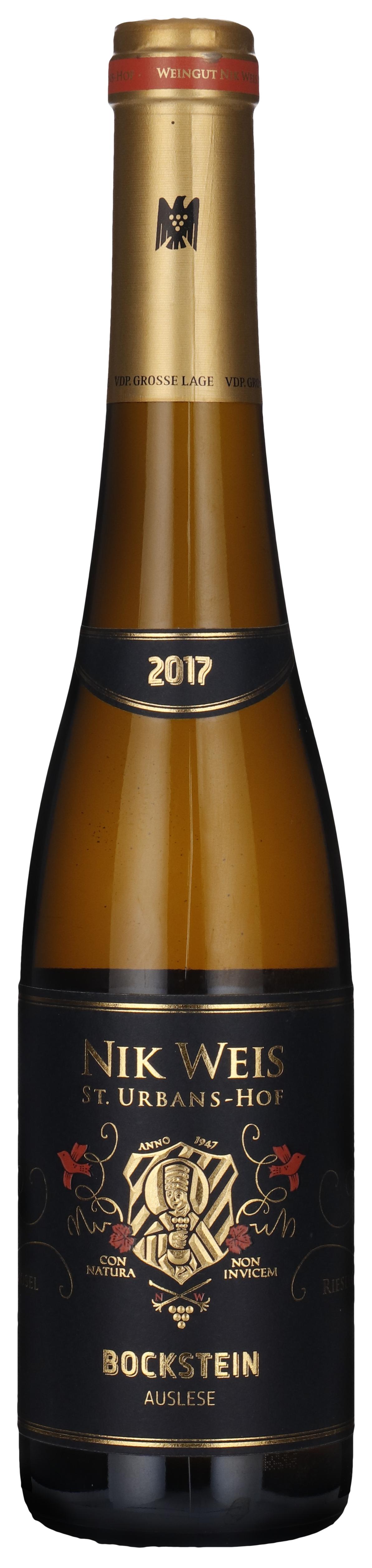Riesling - Bockstein, Auslese lange Goldkapsel Black label 2017 wine bottle