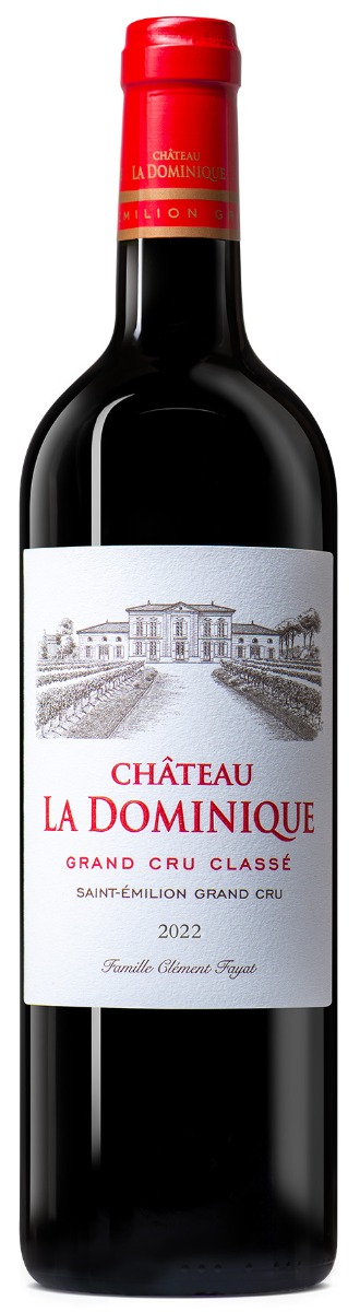 Château La Dominique Saint-Émilion Grand Cru Classé 2022 i trækasse wine bottle