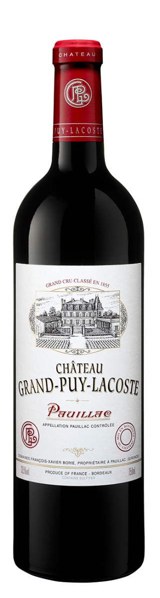 Chateau Grand-Puy-Lacoste Pauillac 5. Cru Classé 2020 i trækasse wine bottle