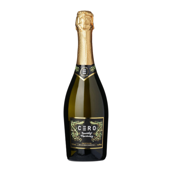 CERO Sparkling Chardonnay Alkoholfri wine bottle