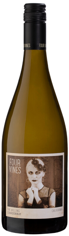 Four Vines Chardonnay The Willing 2020 wine bottle