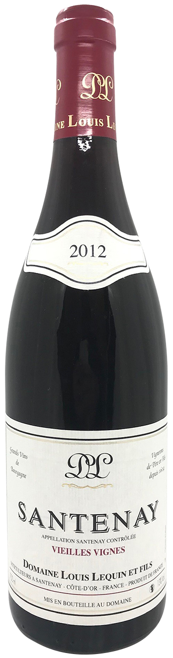 Domaine Louis Lequin et Fils Santenay Vieilles Vignes 2012 wine bottle