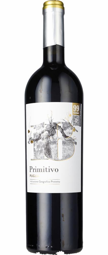 2023 Primitivo Puglia Diciotto Gradi 18%  wine bottle