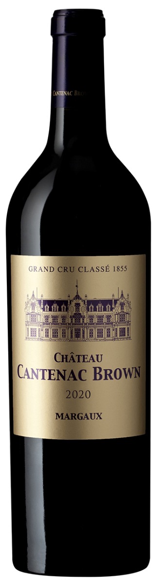 Chateau Cantenac-Brown Margaux 3. Cru Classe 2020 i trækasse wine bottle