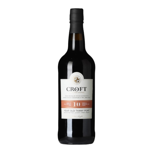 Croft 10 Year Old Tawny Port wine bottle