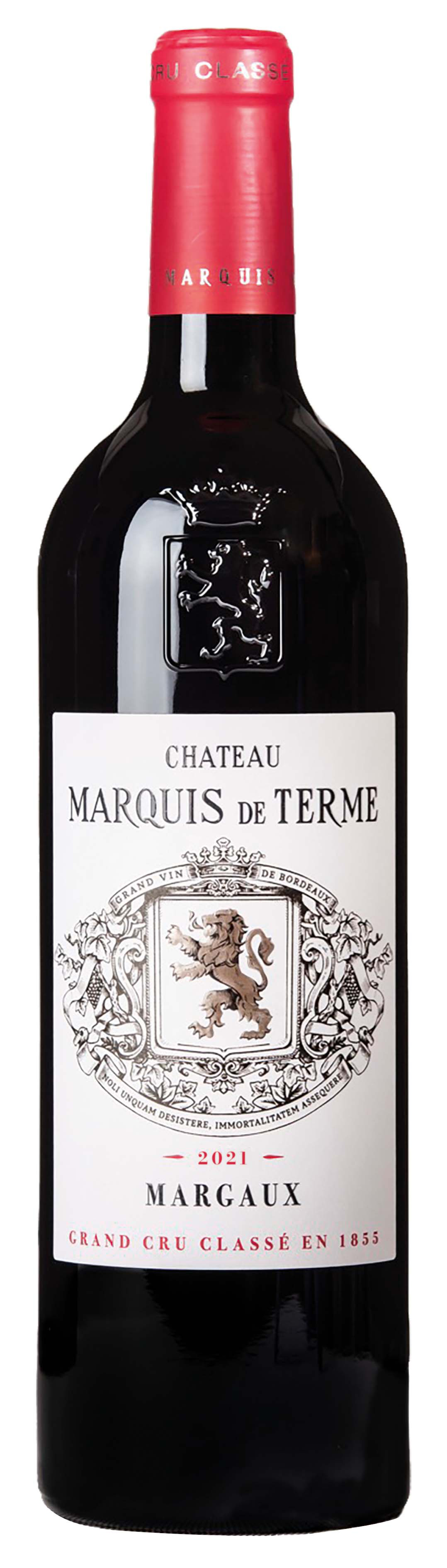 Château Marquis de Terme Margaux 4. Cru Classé 2021 i trækasse wine bottle