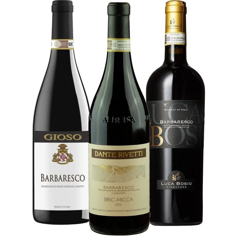 Smagekasse - Barbaresco 3 flasker wine bottle