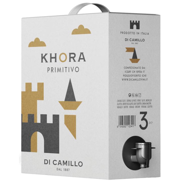 Di Camillo Khora Primitivo 2025 BAG IN BOX 3L wine bottle