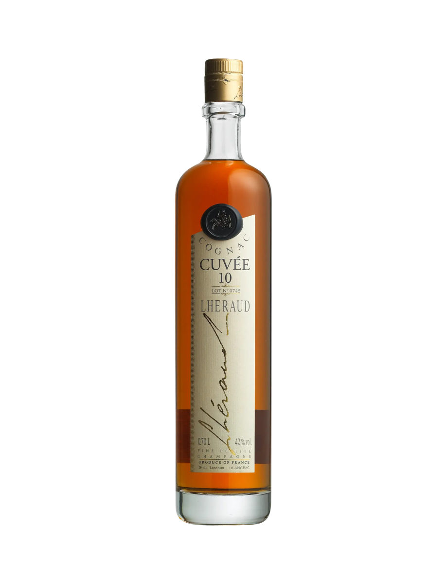 Lhéraud Cognac 10 års Fine Petite Champagne wine bottle