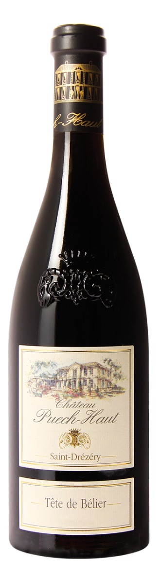 Chateau Puech-Haut Tete De Belier Rouge 2018 wine bottle