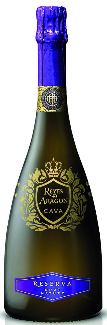 Reyes d'Aragon Cava Reserva Brut Nature wine bottle