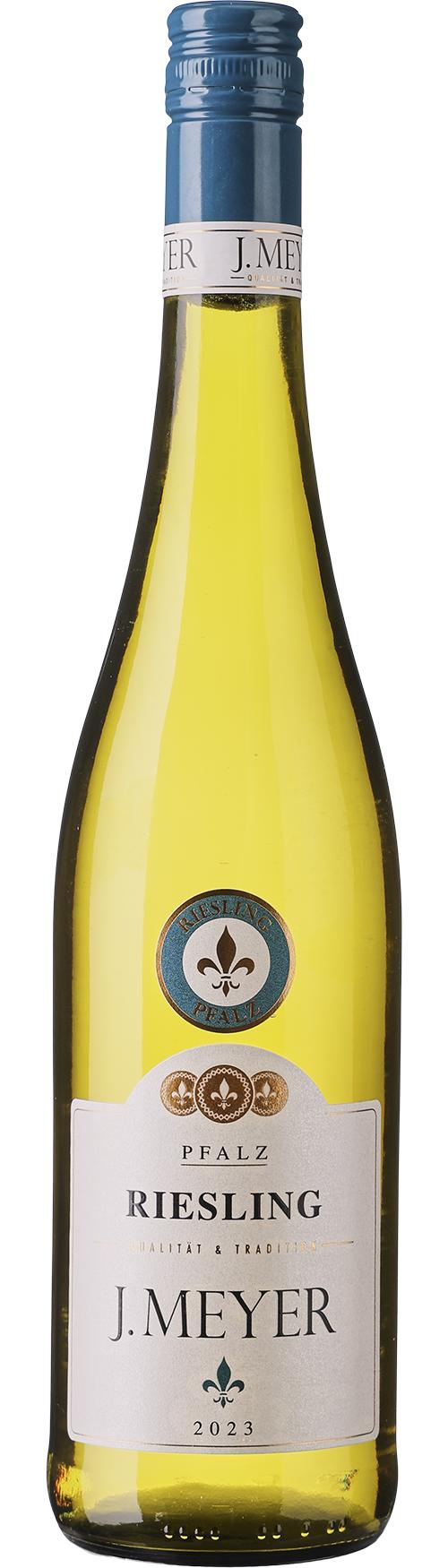 Moselland J. Meyer Qualitätswein Pfalz Riesling wine bottle