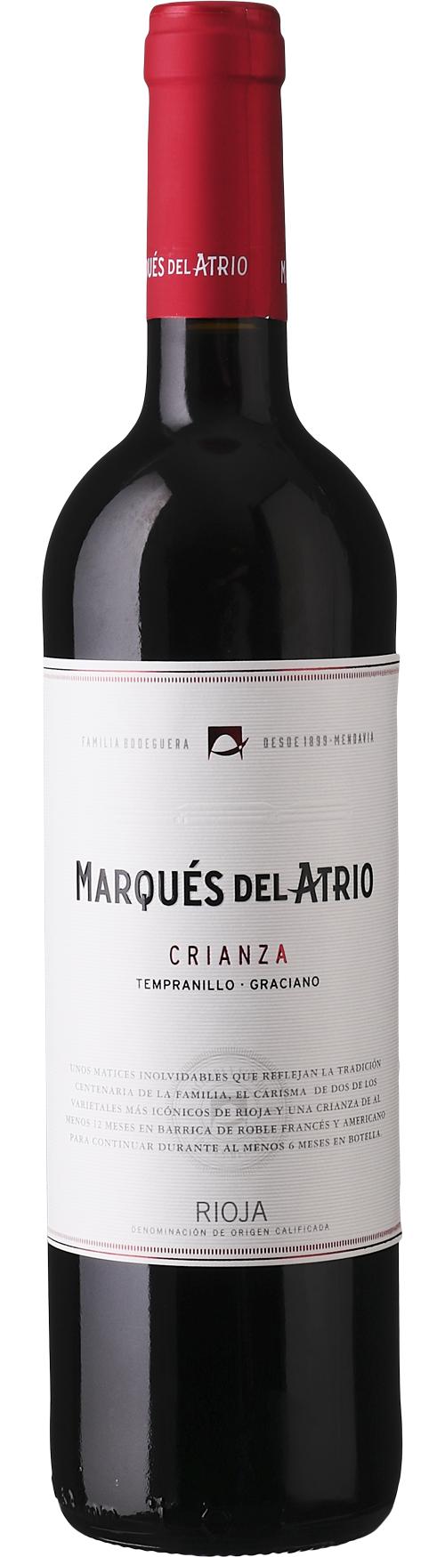 Marqués del Atrio Crianza DOC Rioja wine bottle