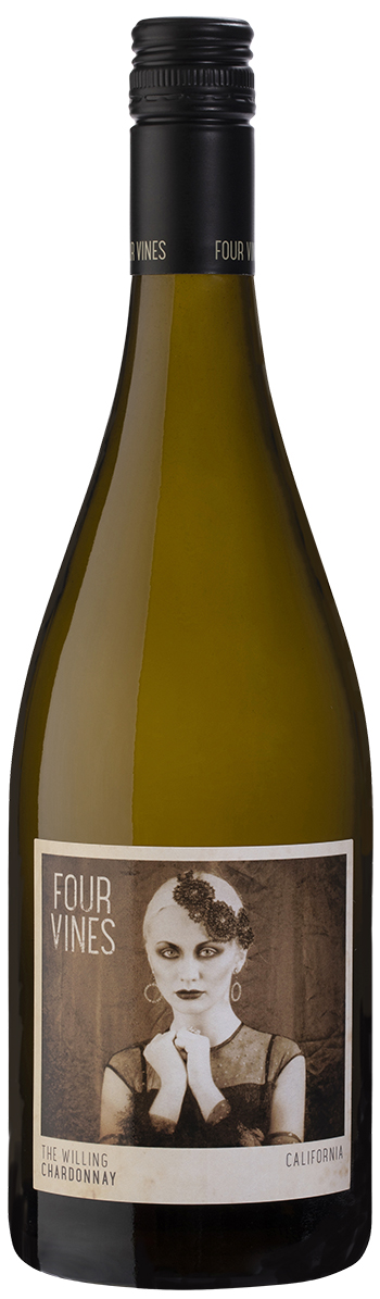 Four Vines Willing Chardonnay 2019 wine bottle