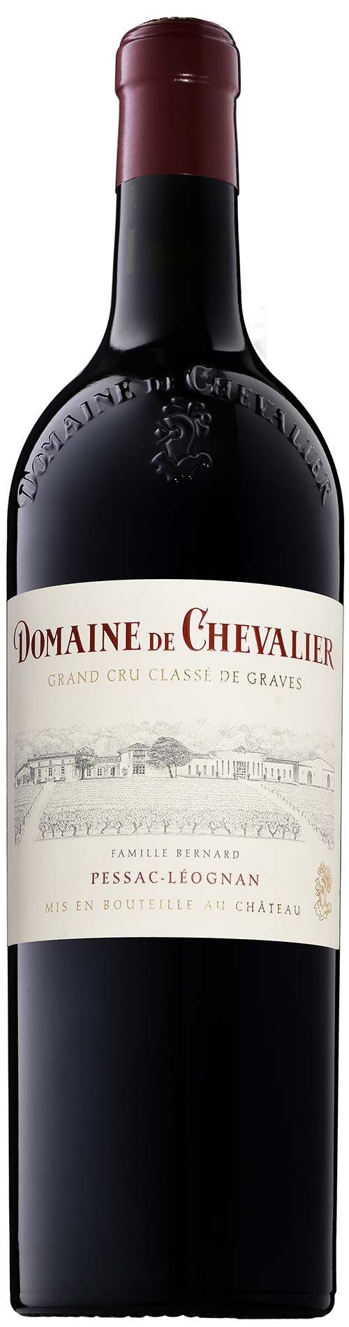Domaine de Chevalier Pessac-Leognan Grand Cru Classé 2021 i trækasse wine bottle