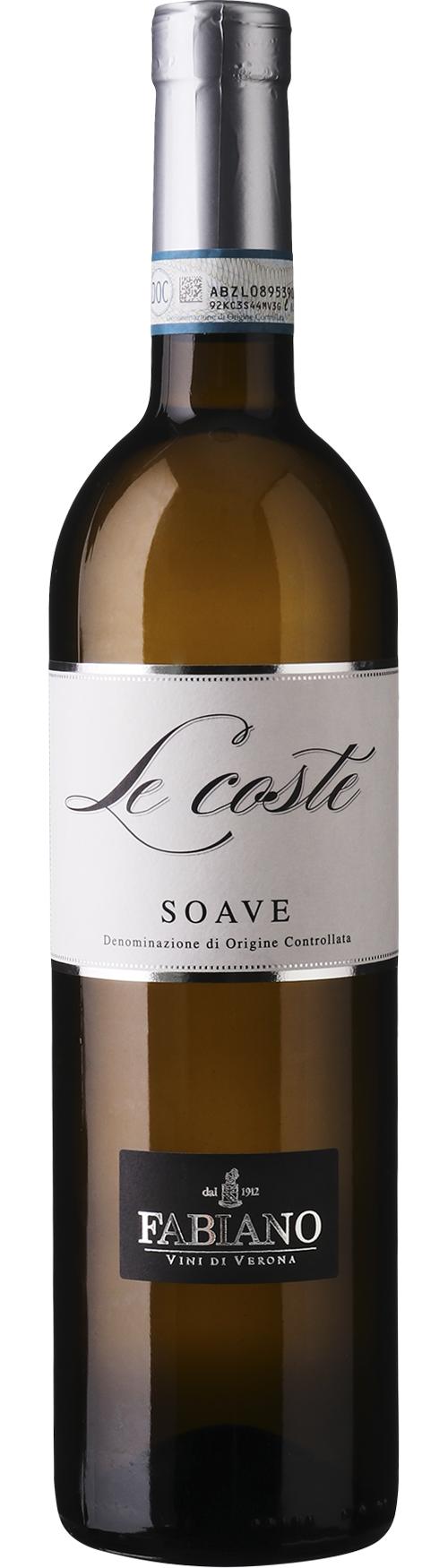 Fabiano Le Coste Soave DOC wine bottle