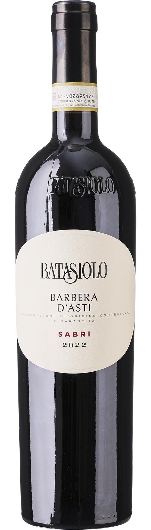Beni di Batasiolo Barbera d'Asti Sabri DOCG wine bottle