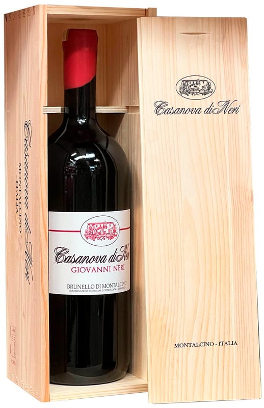Casanova di Neri Brunello di Montalcino DOCG Giovanni Neri 2020 Dobbelt Magnum i trækasse wine bottle