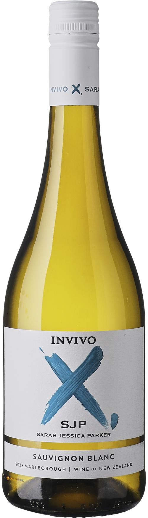 Invivo X, SJP Sauvignon Blanc wine bottle