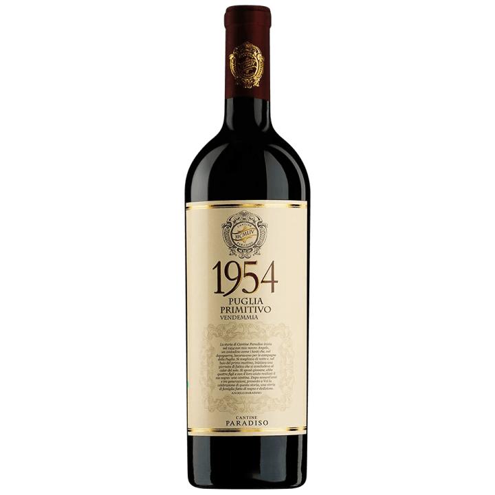 Cantine Paradiso 1954 Primitivo 2022 wine bottle
