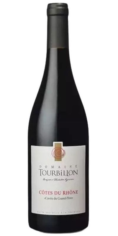 Domaine Tourbillon, Cuvee Grand Pere Cotes du Rhone 2023 wine bottle