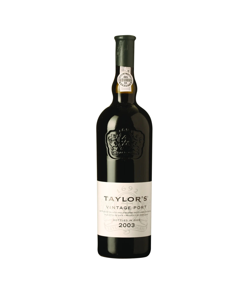 Taylor's Vintage Port 2003 wine bottle