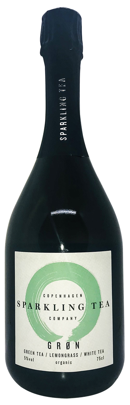 Copenhagen Sparkling Tea GRØN - ØKO wine bottle