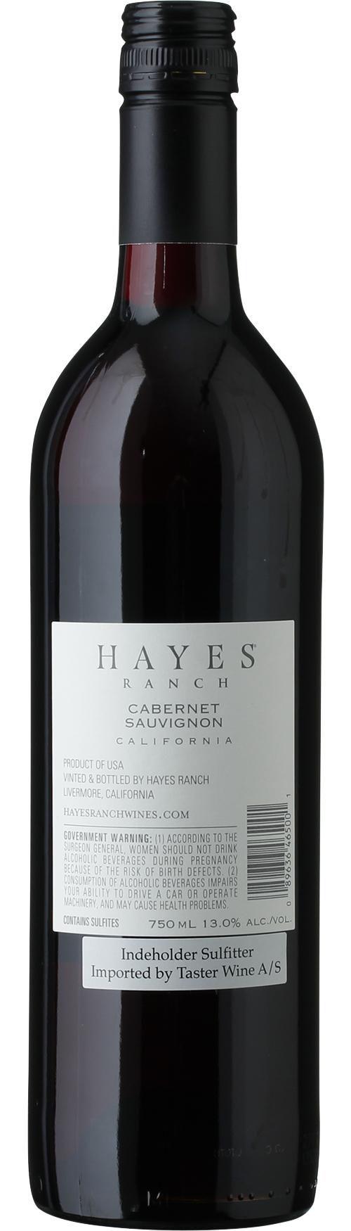 Wente Hayes Ranch Cabernet Sauvignon wine bottle
